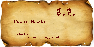 Budai Nedda névjegykártya